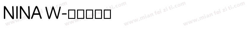 NINA W字体转换